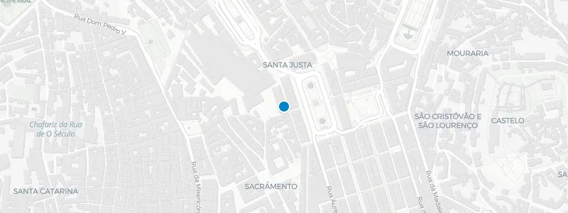 Map showing location of Rossio