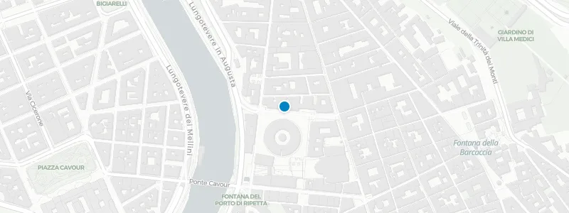 Map showing location of La Terrazza at Bvlgari Hotel Roma