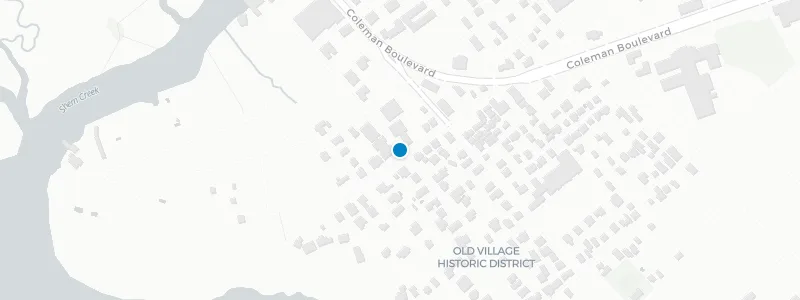 Map showing location of Red's Ice House
