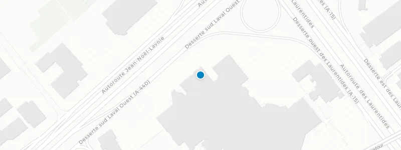 Map showing location of The Keg Steakhouse + Bar - Laval