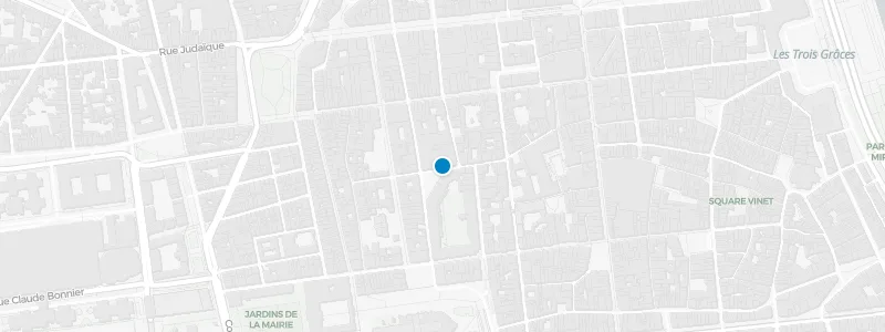 Map showing location of Mama Shelter Bordeaux