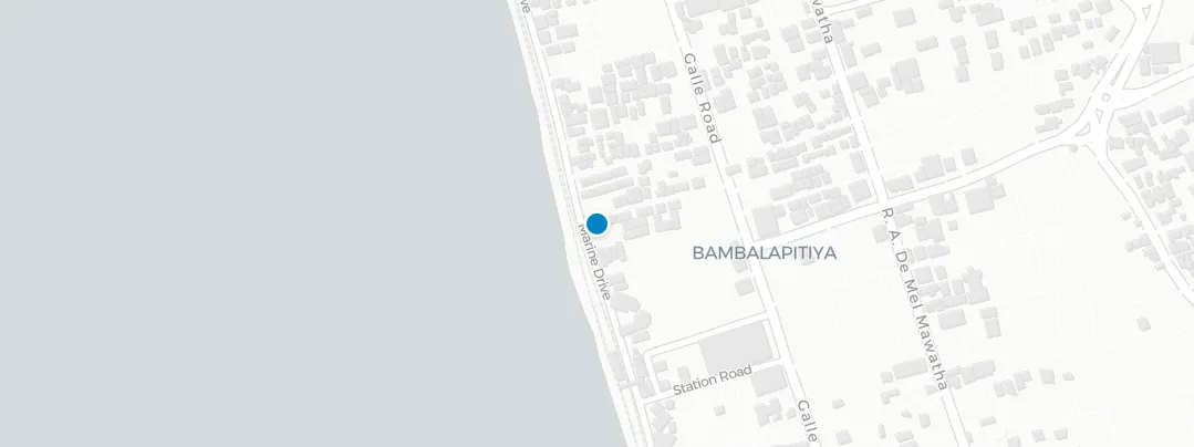 Map showing location of SKY YARD Rooftop Bar & Lounge at MaRadha Colombo