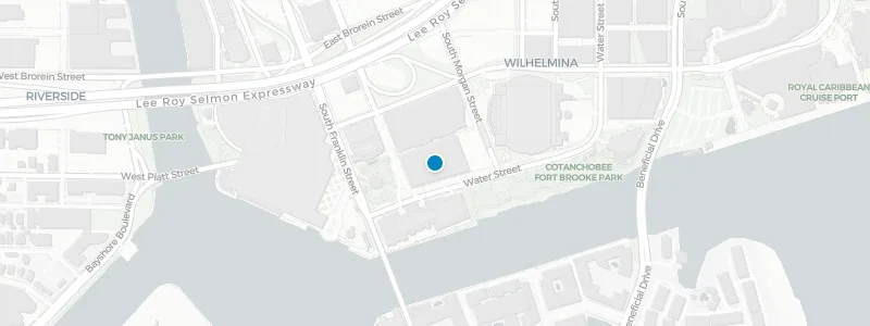 Map showing location of Beacon Rooftop Bar